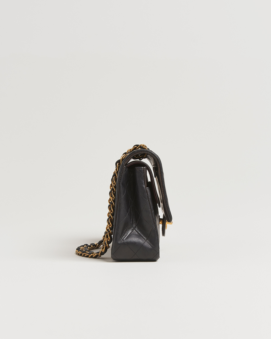 Men | Gifts for Her | Chanel Pre-Owned | Classic Double Flap Medium Lambskin Black