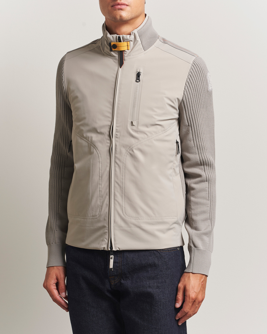 Men | Coats & Jackets | Parajumpers | Zorba Tech Knit Hybrid Jacket Chateau Grey
