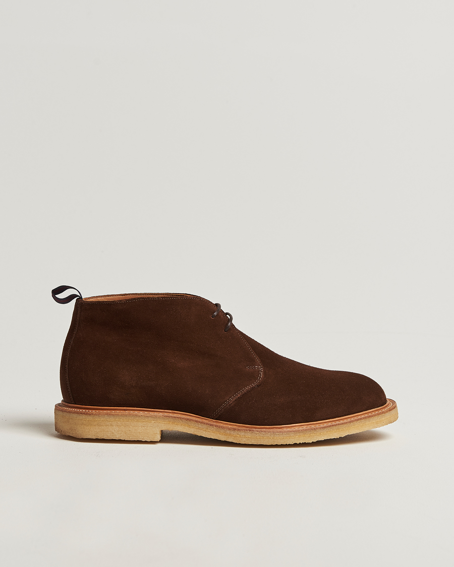 Men | Boots | Sanders | Bertie Crepe Sole Suede Chukka Polo Snuff