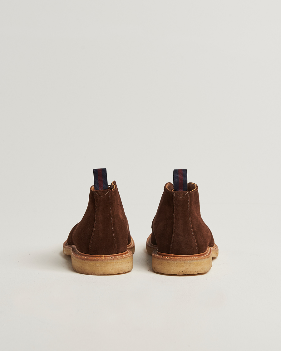 Men | Boots | Sanders | Bertie Crepe Sole Suede Chukka Polo Snuff