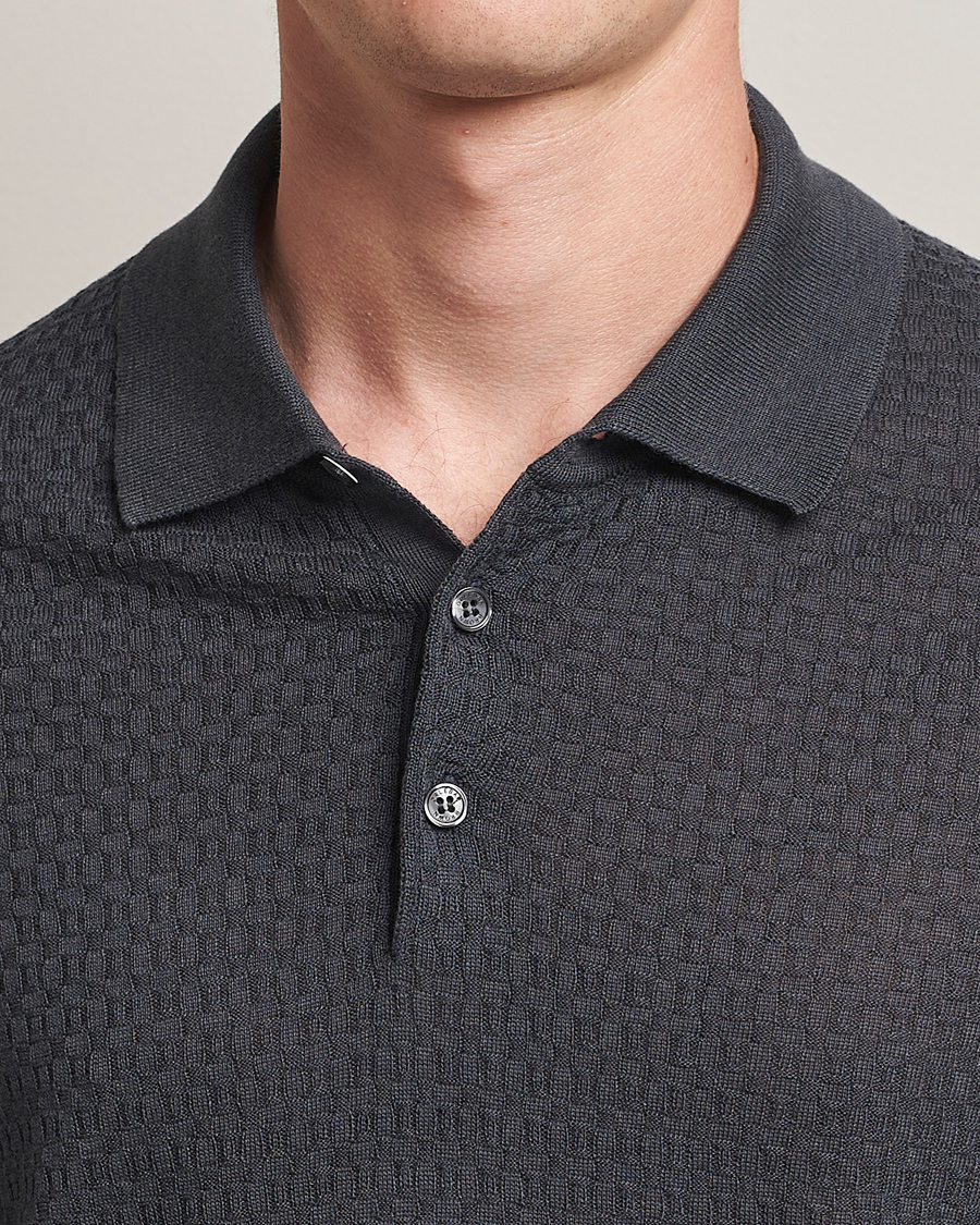 Men | Polo Shirts | Orlebar Brown | Burnham Silk/Cotton Polo Granite
