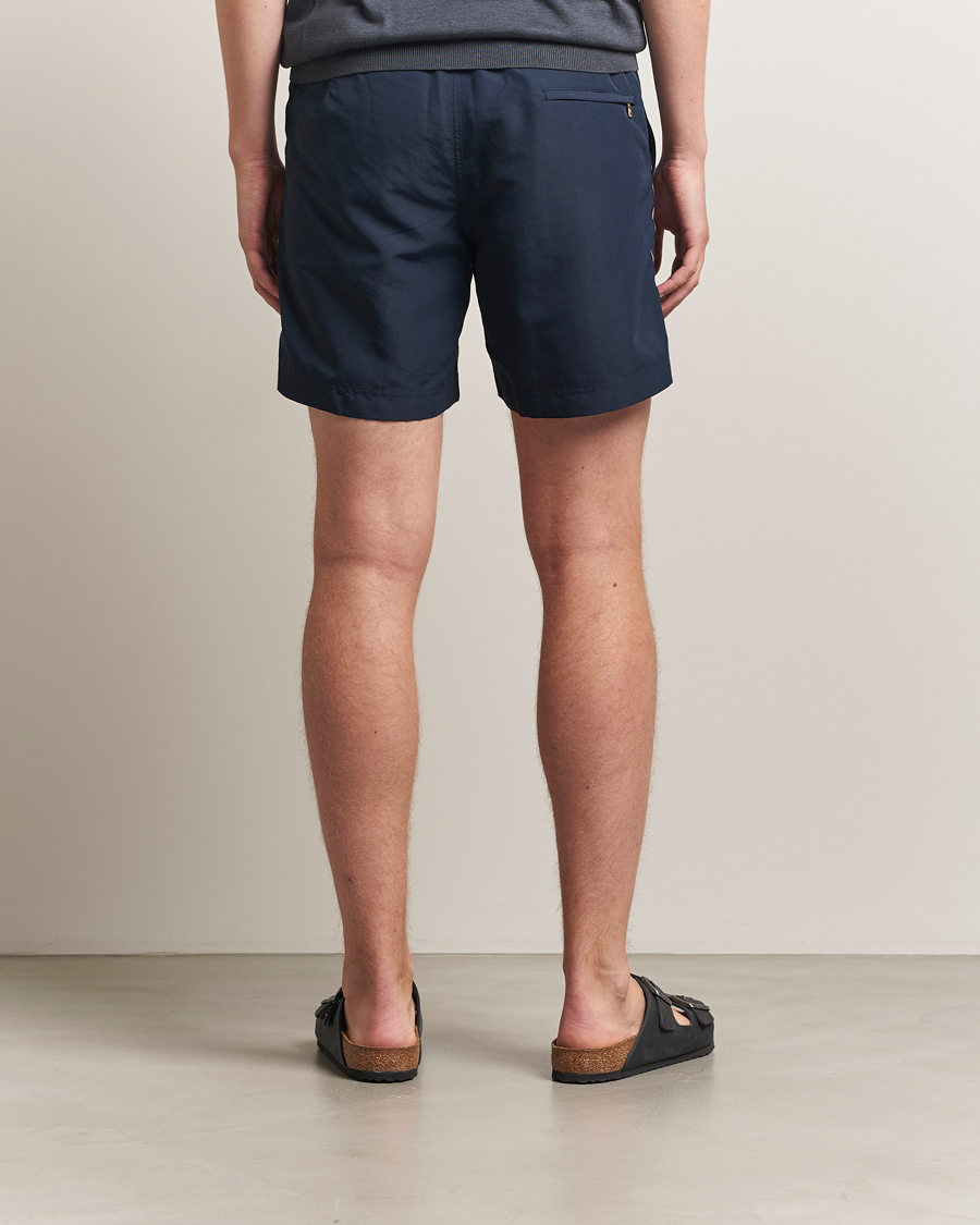 Men | Swimwear | Orlebar Brown | Bulldog Drawcord Stripe Swimshorts Night Iris