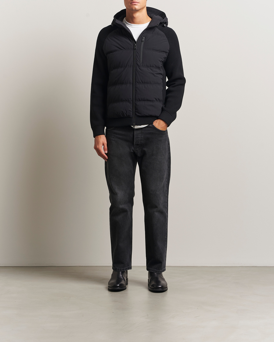 Men | Coats & Jackets | Woolrich | Matt Stretch Hybrid Jacket Black
