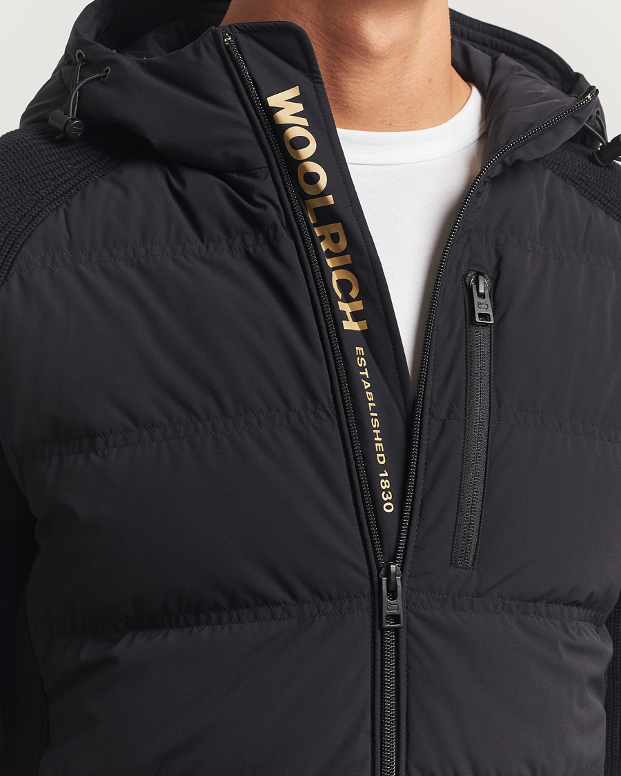 Men | Coats & Jackets | Woolrich | Matt Stretch Hybrid Jacket Black