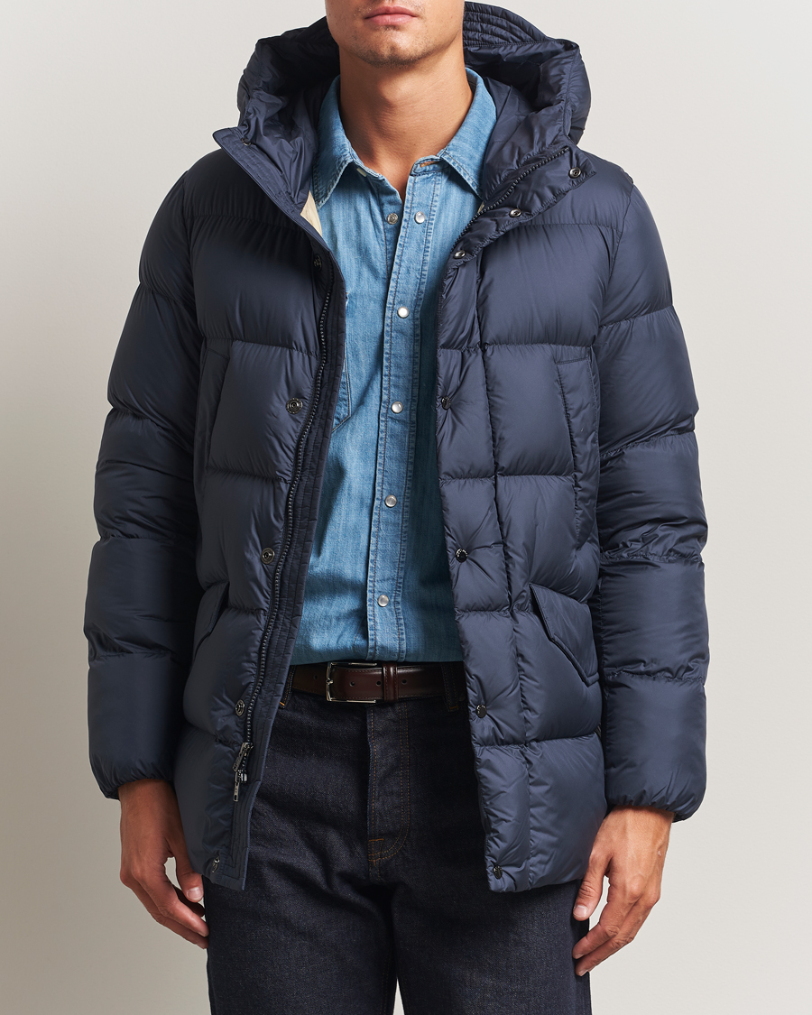 Men | Coats & Jackets | Woolrich | Cloud Davis Parka Melton Blue