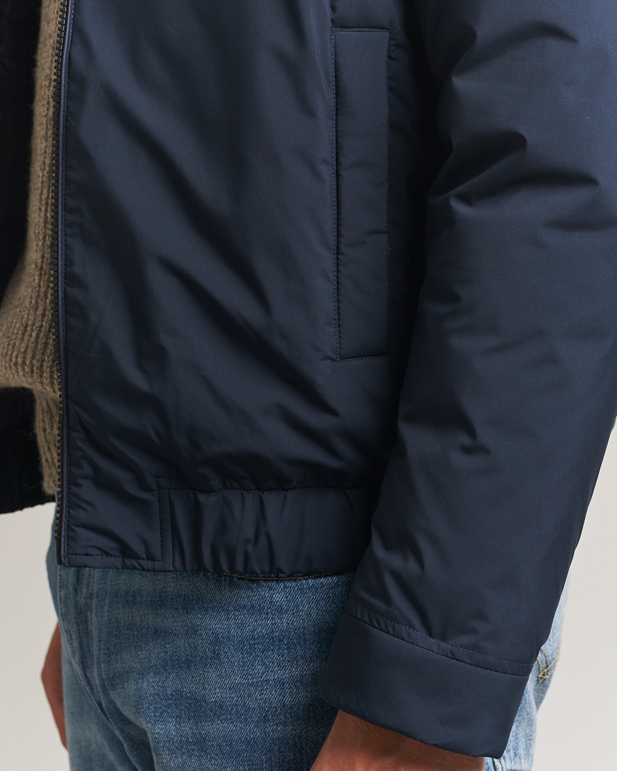 Men | Coats & Jackets | Woolrich | Cloud Lewis Bomber Melton Blue