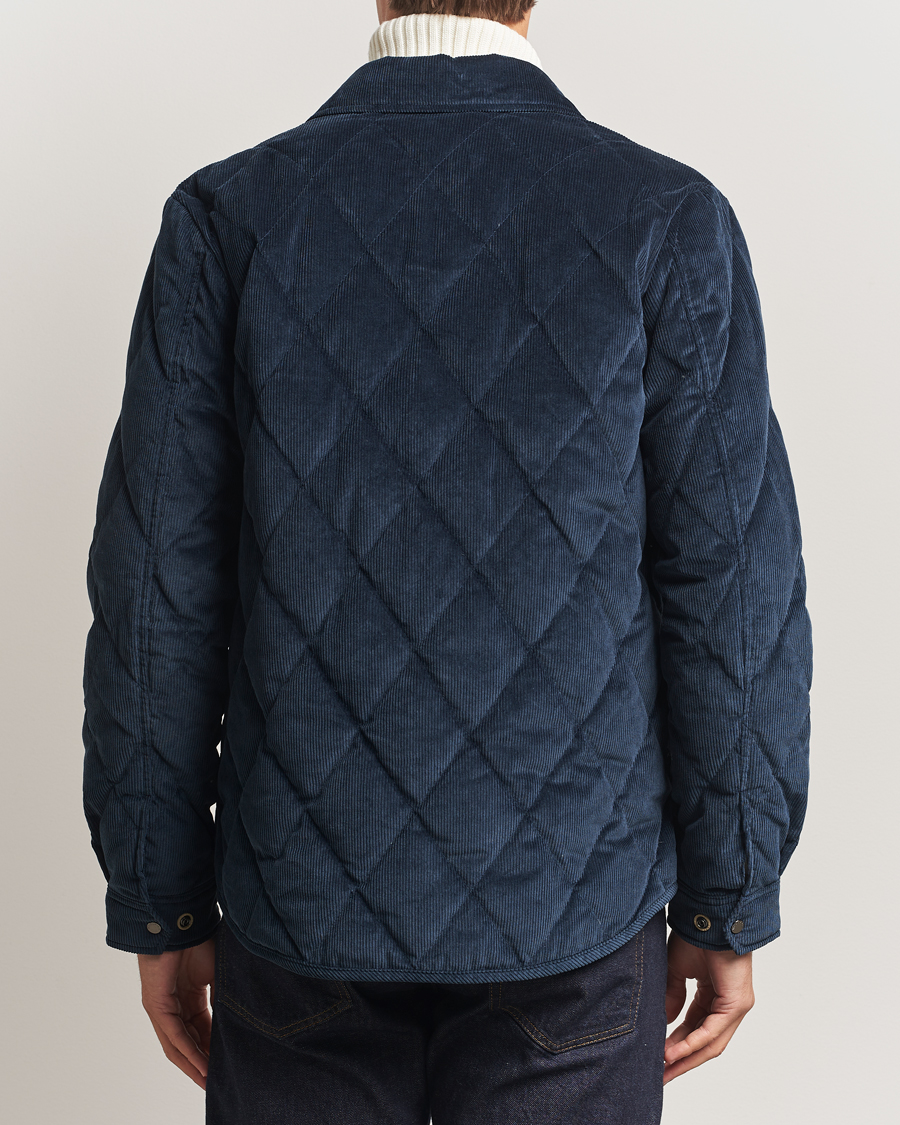 Men | Coats & Jackets | Woolrich | Corduroy Alaskan Shirt Jacket Melton Blue