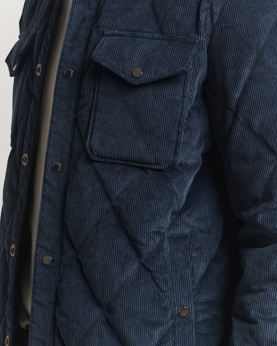Men | Coats & Jackets | Woolrich | Corduroy Alaskan Shirt Jacket Melton Blue