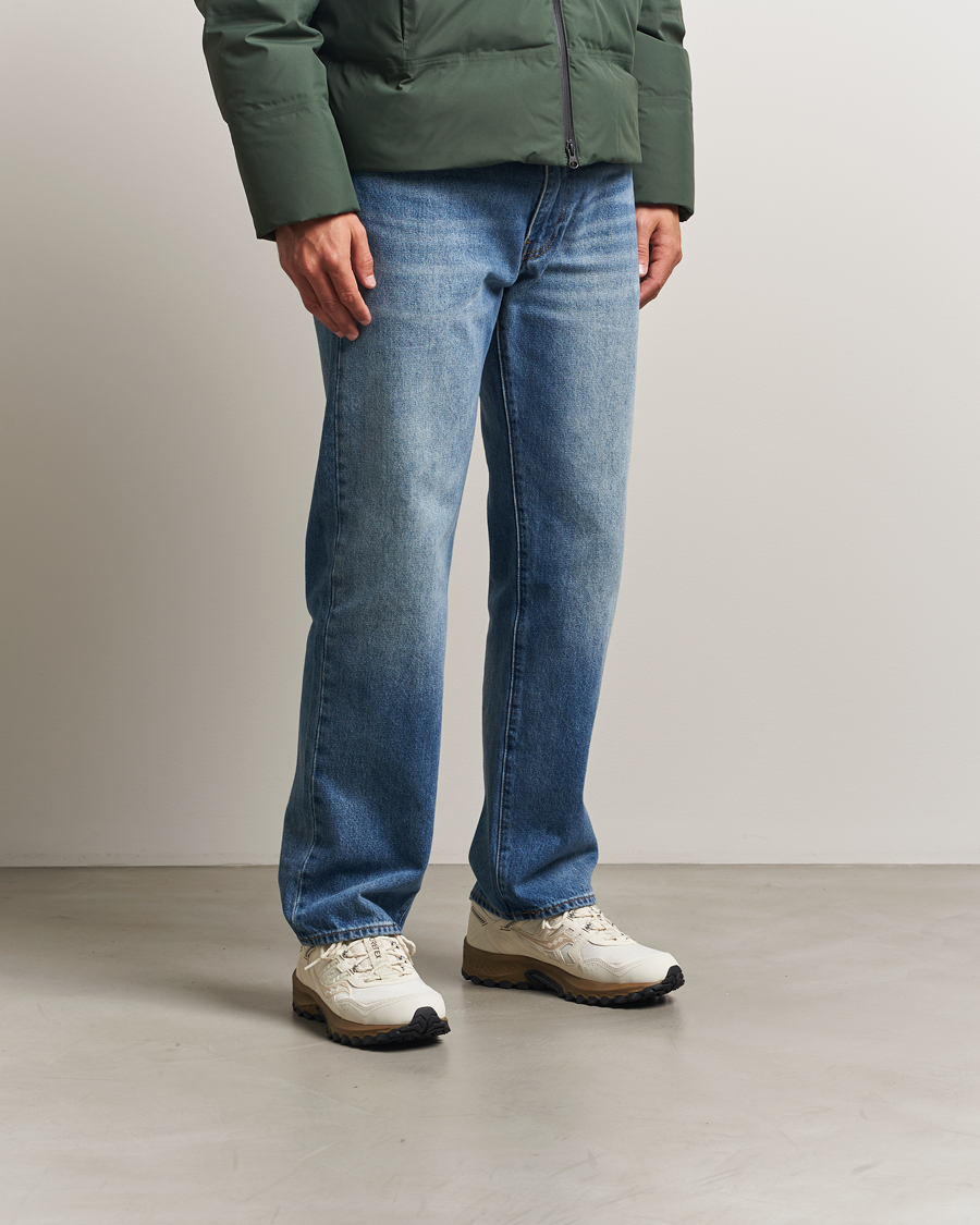 Men | Trail Sneakers | Saucony | Grid Peak Gore-Tex Trail Sneaker Ivory/Gold