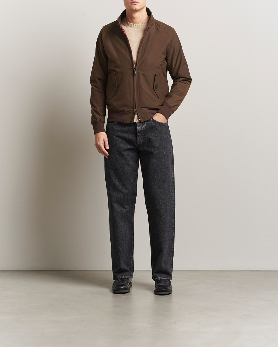 Baracuta G9 Original Harrington Jacket Slate Black at CareOfCarl.com