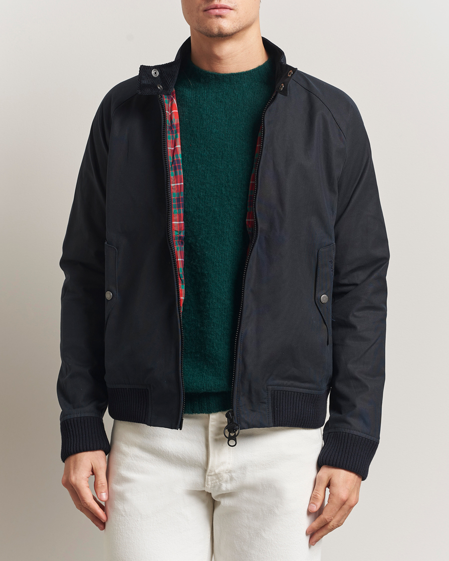 Men | Coats & Jackets | Baracuta | Barbour x Porton Waxed Jacket Navy