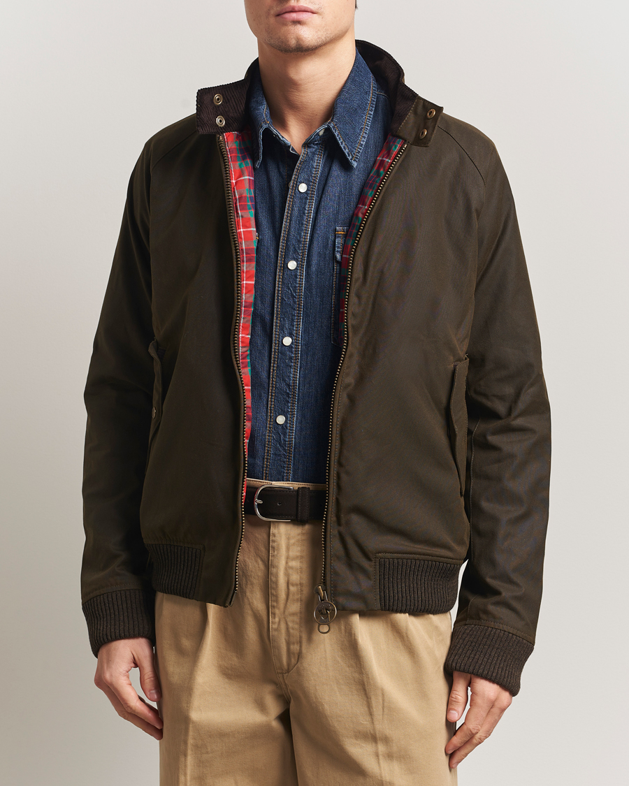 Men | Coats & Jackets | Baracuta | Barbour x Porton Waxed Jacket Olive
