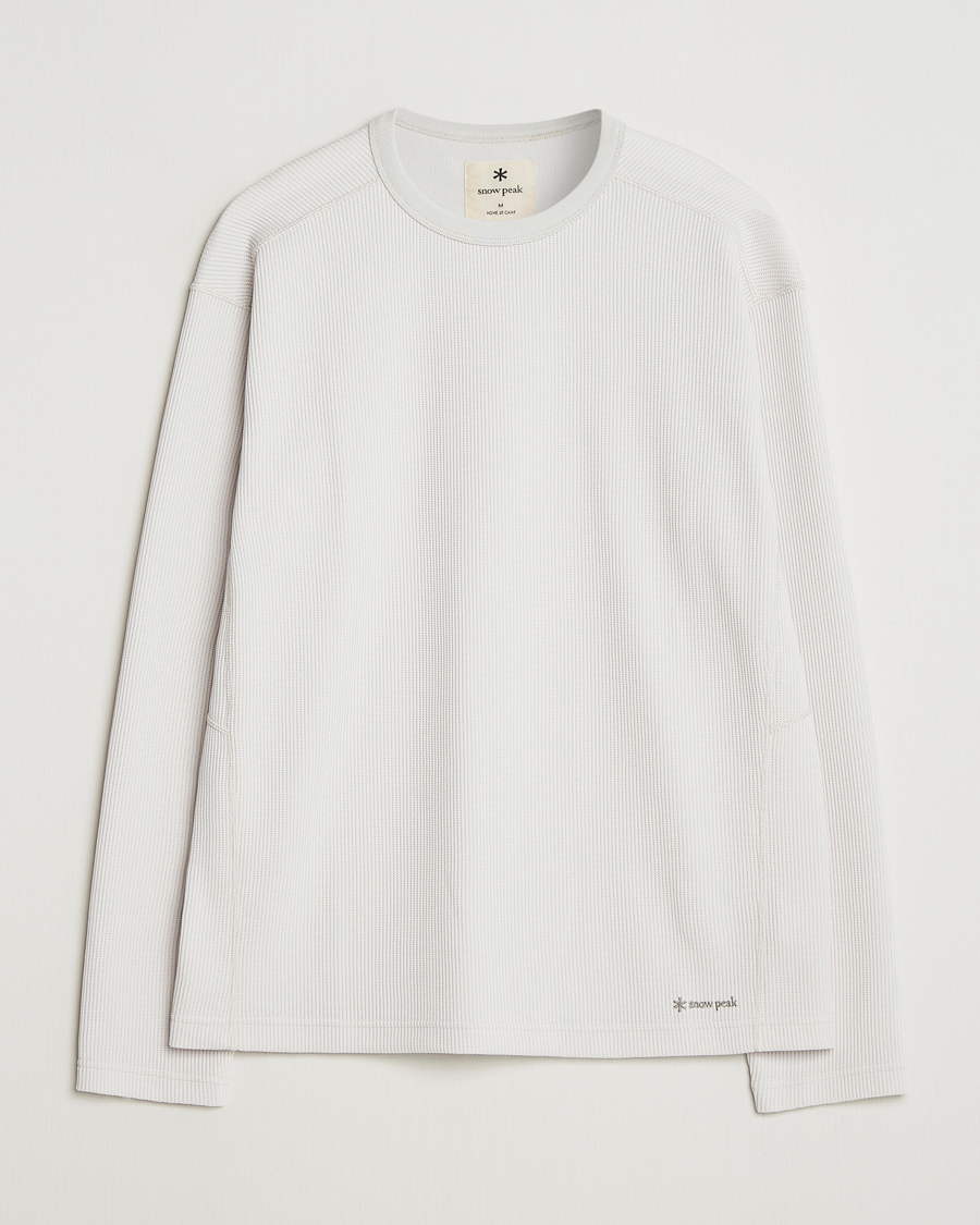 Men | T-Shirts | Snow Peak | Dry Thermal Long Sleeve T-Shirt Off White