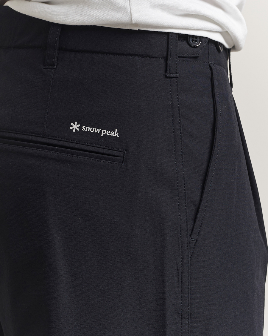 Men | Trousers | Snow Peak | Water Repellent Pants Black