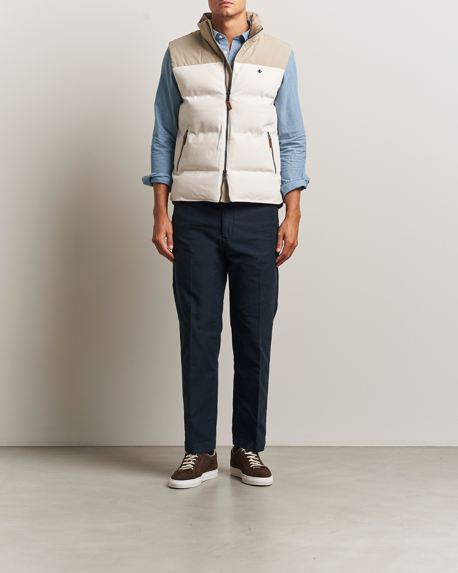 Men | Gilets | Morris | Catton Puffer Vest Off White