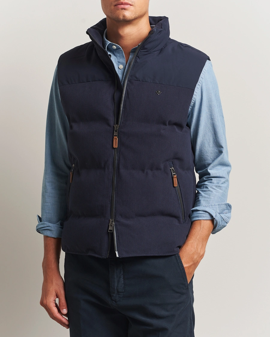 Men | Gilets | Morris | Catton Puffer Vest Navy