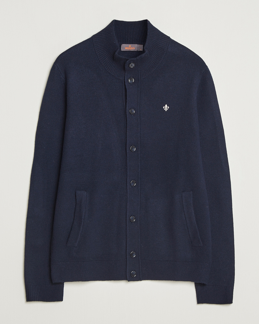 Men | Sweaters & Knitwear | Morris | Hertford Button Cardigan Navy