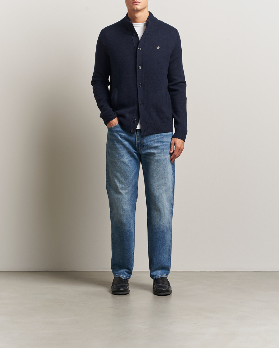 Men | Sweaters & Knitwear | Morris | Hertford Button Cardigan Navy