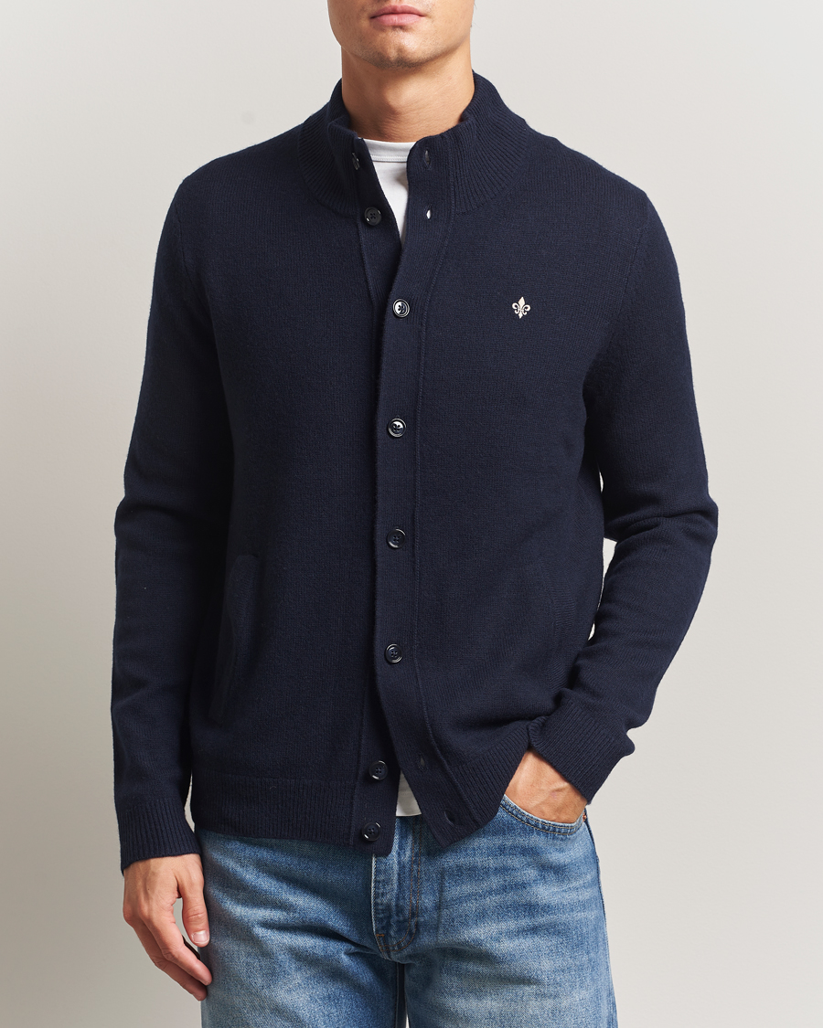 Men | Sweaters & Knitwear | Morris | Hertford Button Cardigan Navy