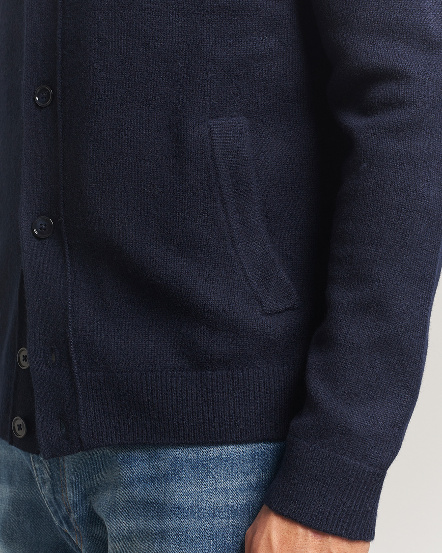 Men | Sweaters & Knitwear | Morris | Hertford Button Cardigan Navy