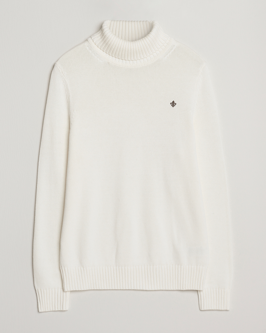 Men | Sweaters & Knitwear | Morris | Howard Roller Neck Off White