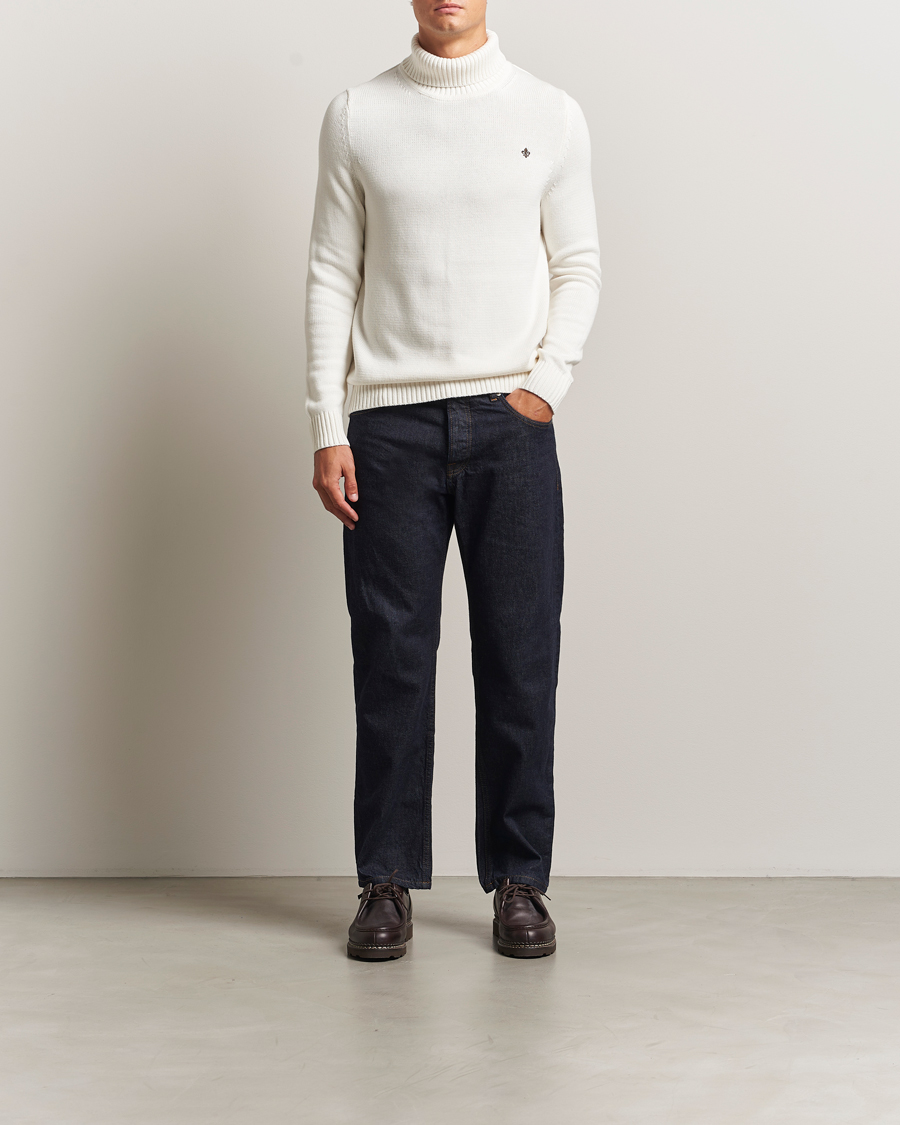 Men | Sweaters & Knitwear | Morris | Howard Roller Neck Off White
