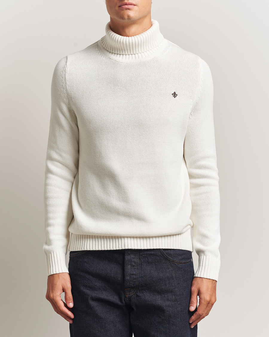 Men | Sweaters & Knitwear | Morris | Howard Roller Neck Off White