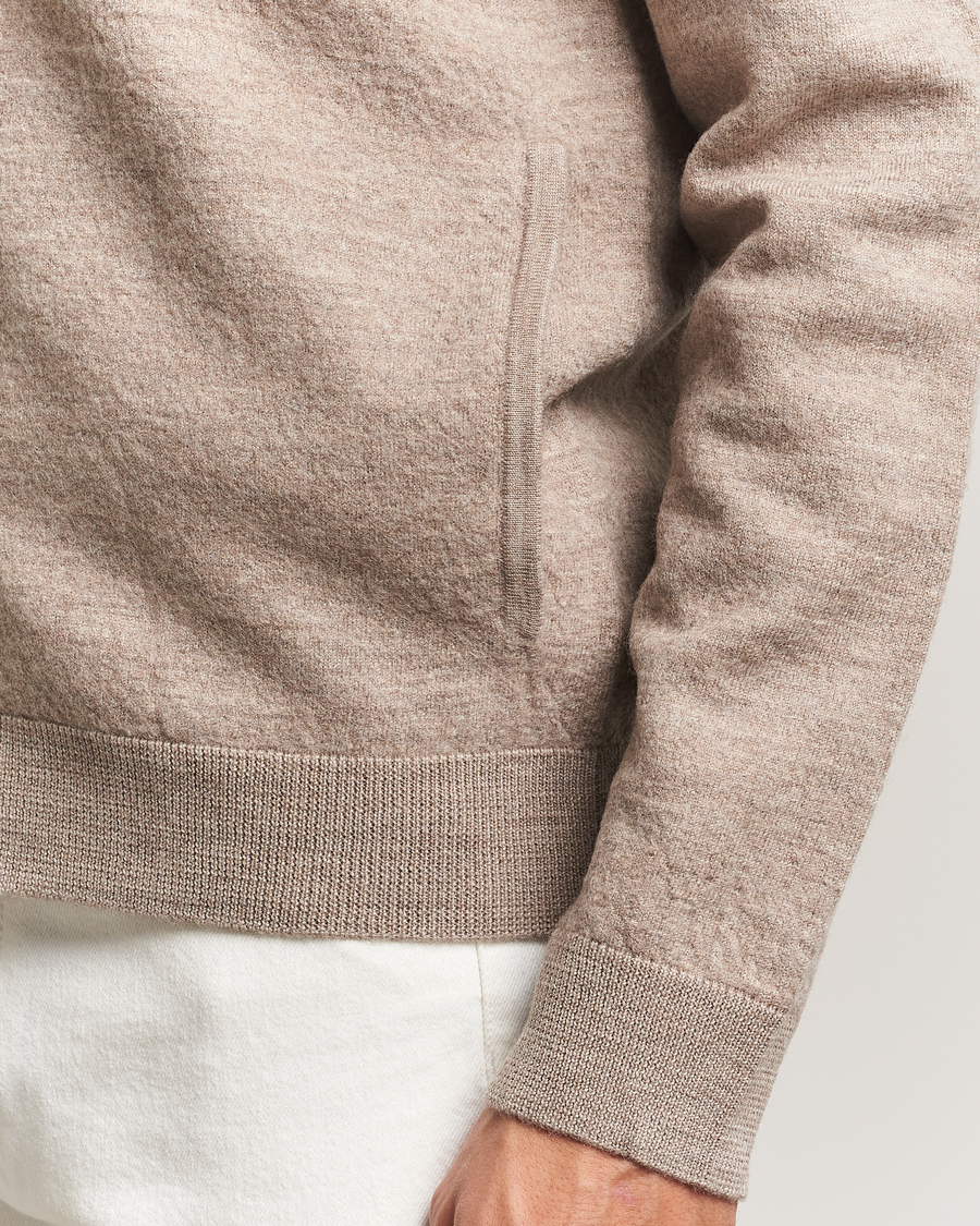 Men | Sweaters & Knitwear | Morris | Corke Knitted Zip Jacket Khaki
