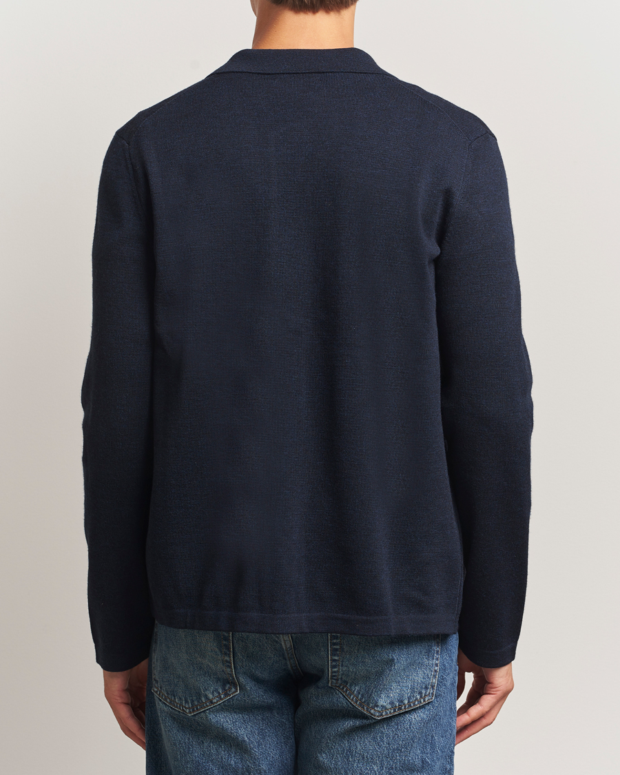 Men | Shirts | Morris | Merino Walter Overshirt Navy