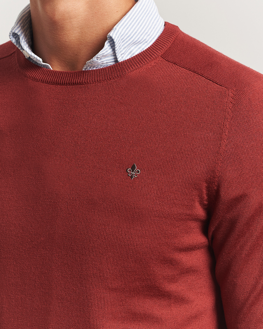 Men | Sweaters & Knitwear | Morris | Merino O-Neck Red