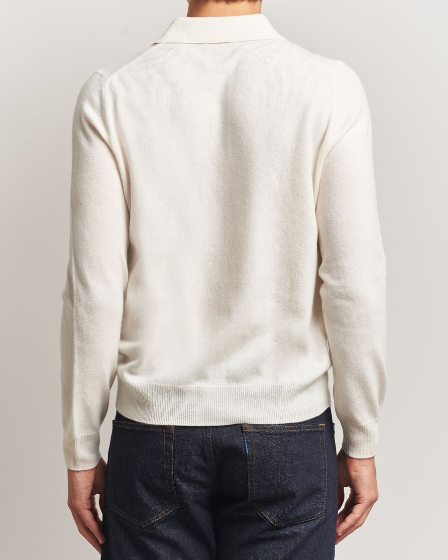 Men | Sweaters & Knitwear | Morris | Cashmere Polo Neck Off White