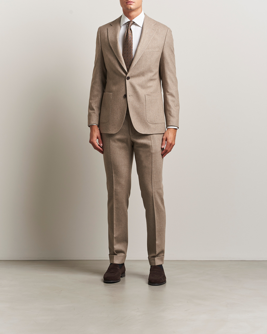Men | Blazers | Morris | Flannel Wool Blazer Khaki