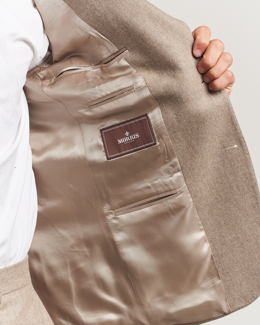 Men | Blazers | Morris | Flannel Wool Blazer Khaki
