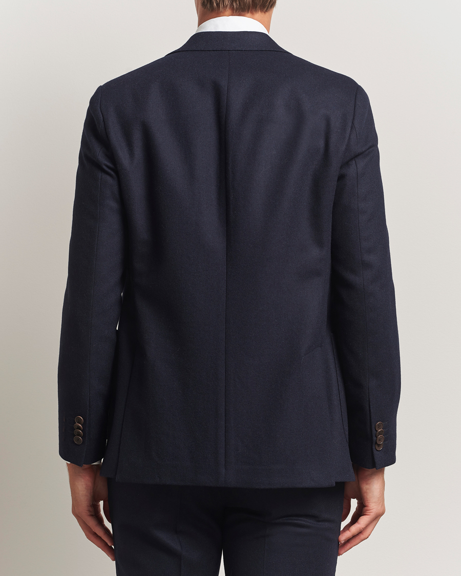 Men | Blazers | Morris | Flannel Wool Blazer Navy