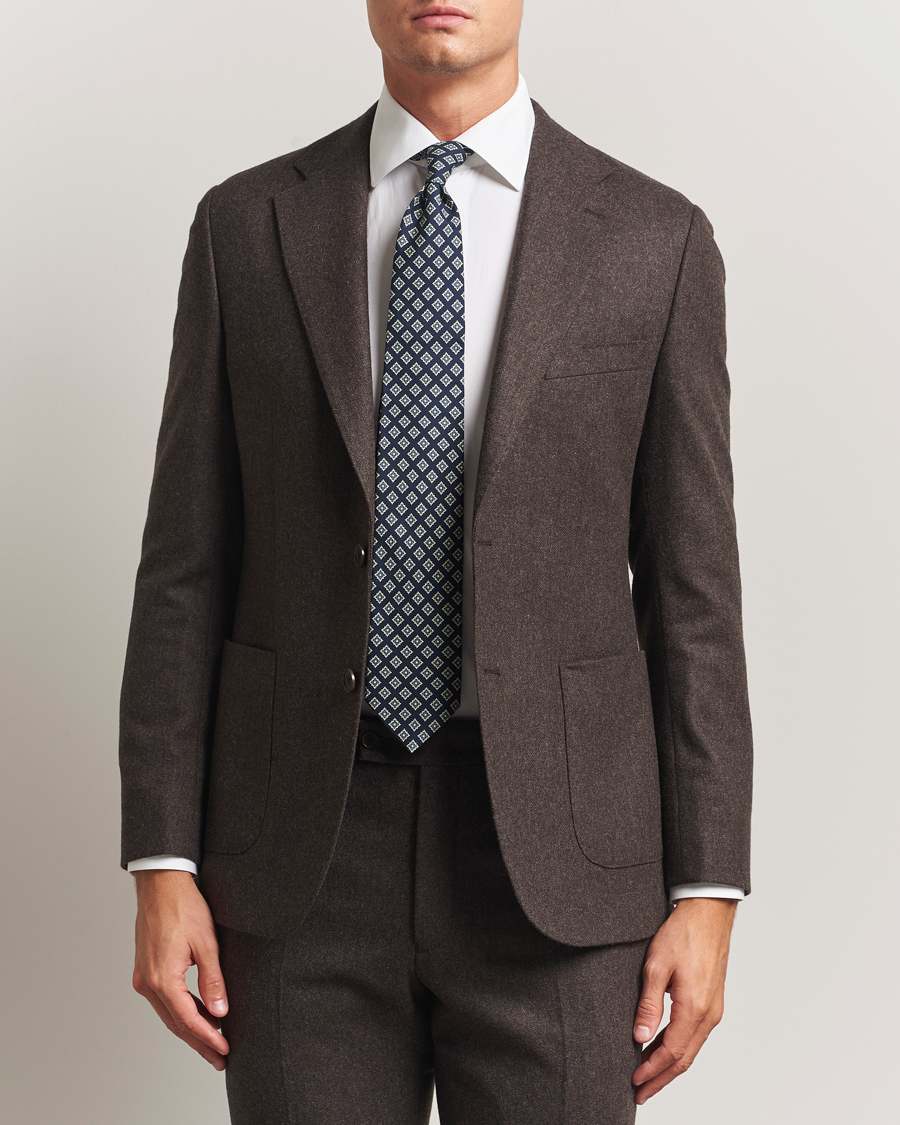 Men | Blazers | Morris | Flannel Wool Blazer Brown