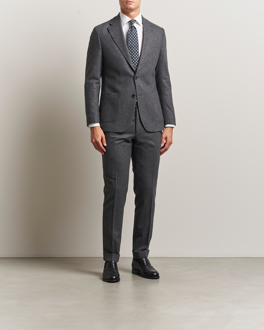 Men | Blazers | Morris | Flannel Wool Blazer Grey