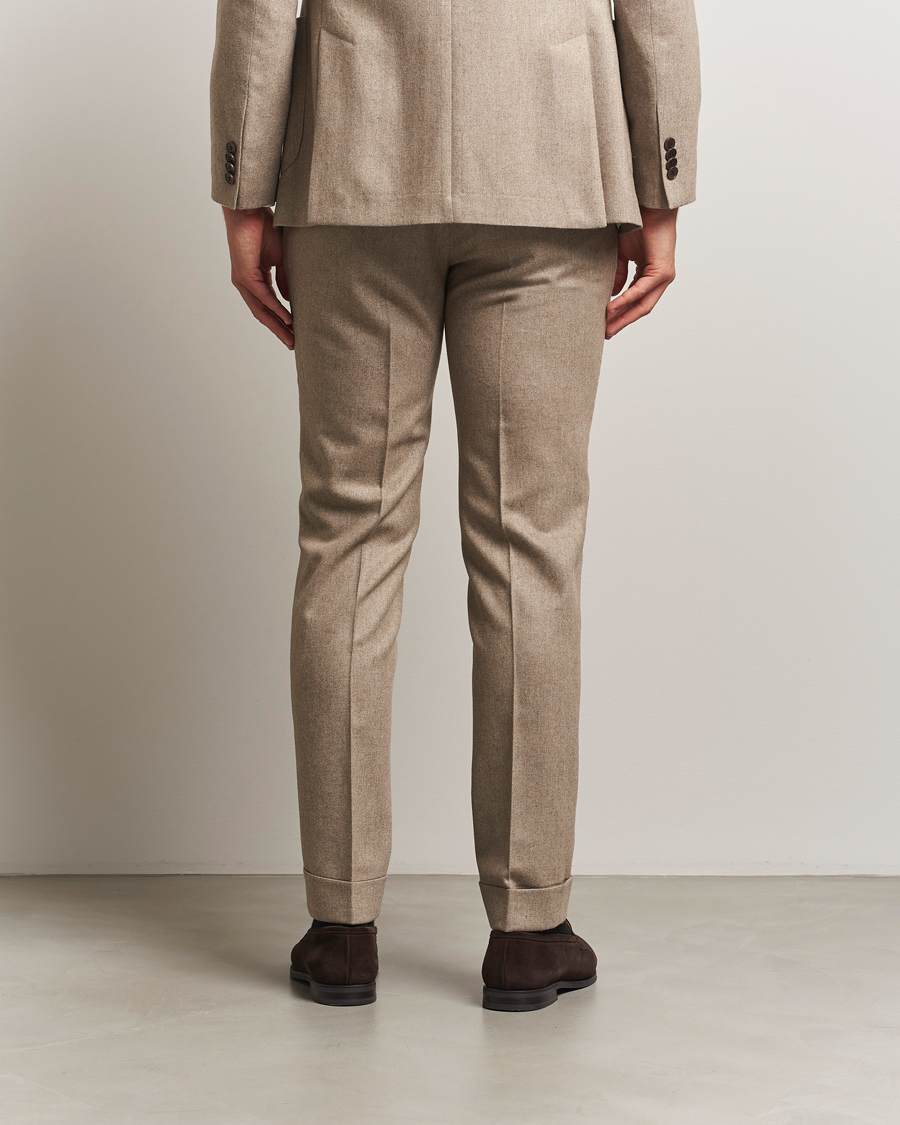 Men | Trousers | Morris | Jack Flannel Trousers Khaki