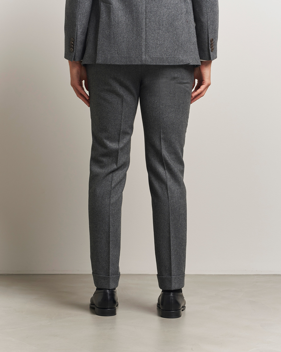 Men | Trousers | Morris | Jack Flannel Trousers Grey