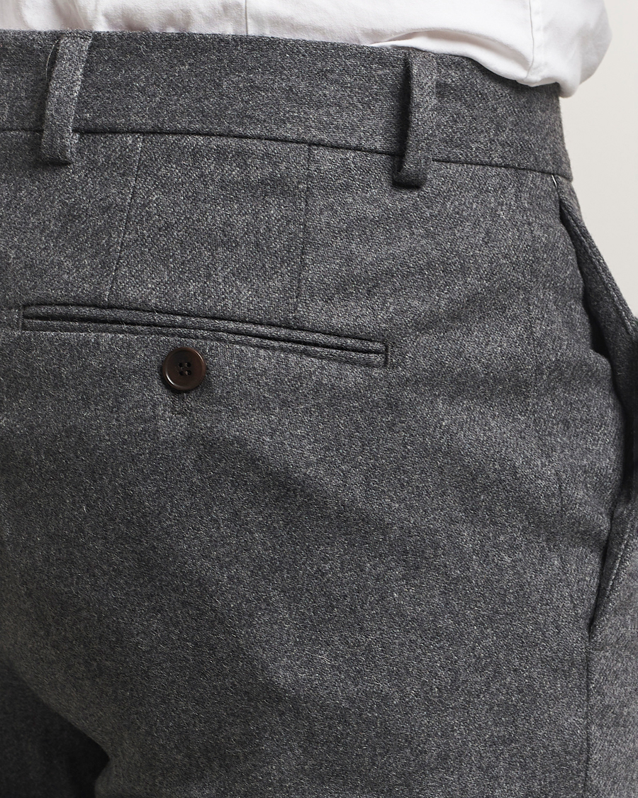 Men | Trousers | Morris | Jack Flannel Trousers Grey