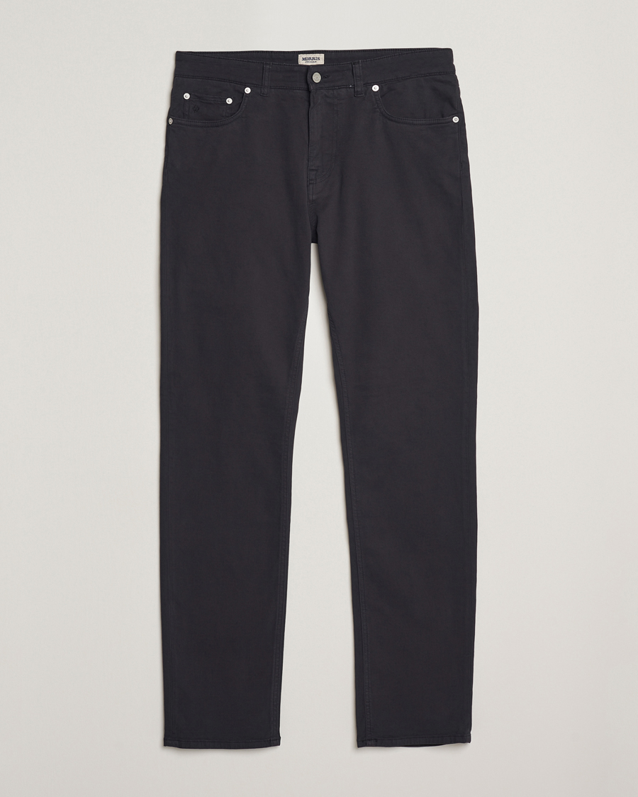 Men | Trousers | Morris | James Brushed 5-Pocket Pants Blue