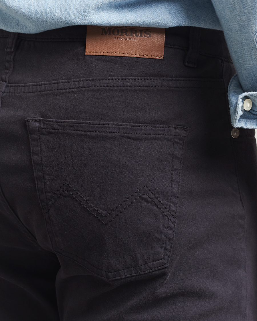 Men | Trousers | Morris | James Brushed 5-Pocket Pants Blue