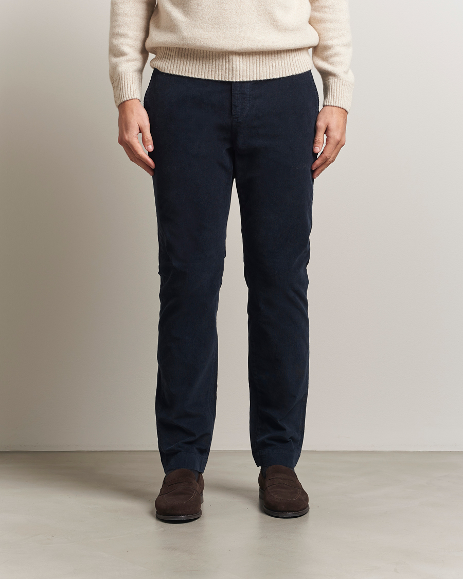 Men | Trousers | Morris | Jeffrey Cord Chinos Navy