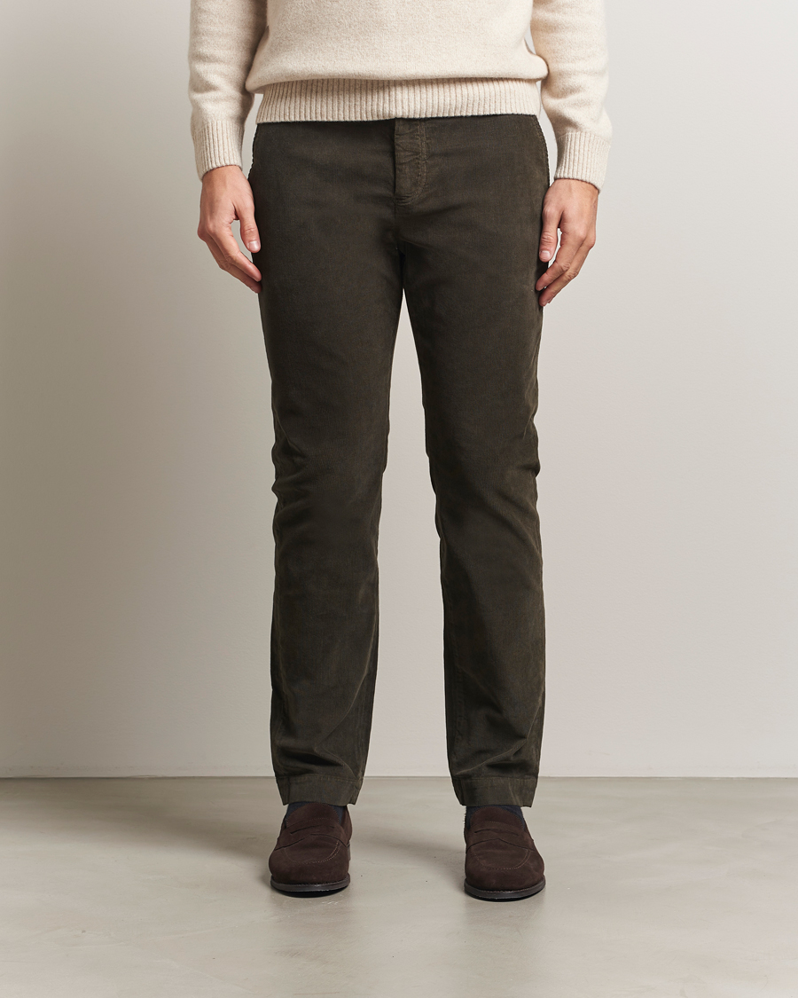 Men | Trousers | Morris | Jeffrey Cord Chinos Olive