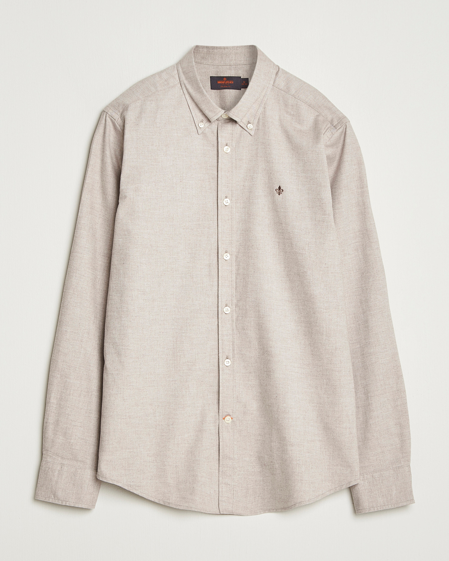 Men | Shirts | Morris | Watts Flannel Shirt Khaki