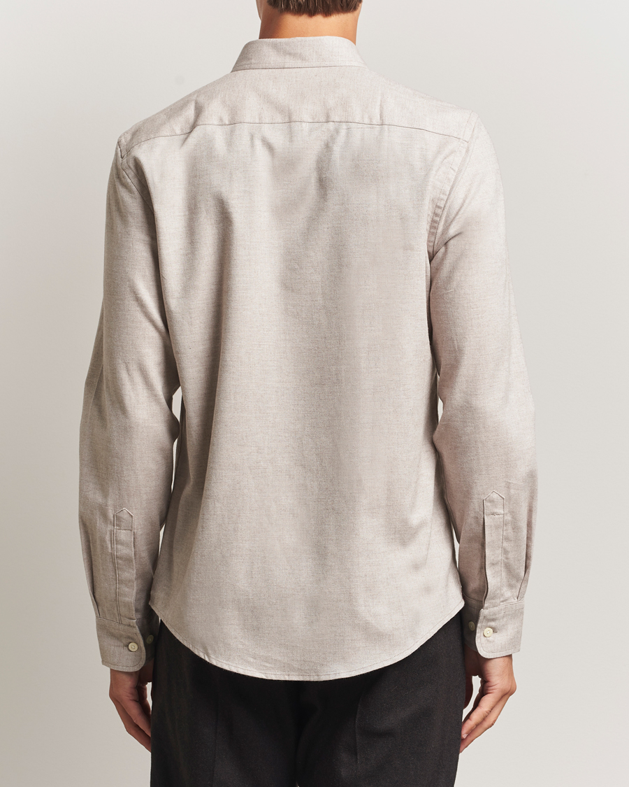 Men | Shirts | Morris | Watts Flannel Shirt Khaki