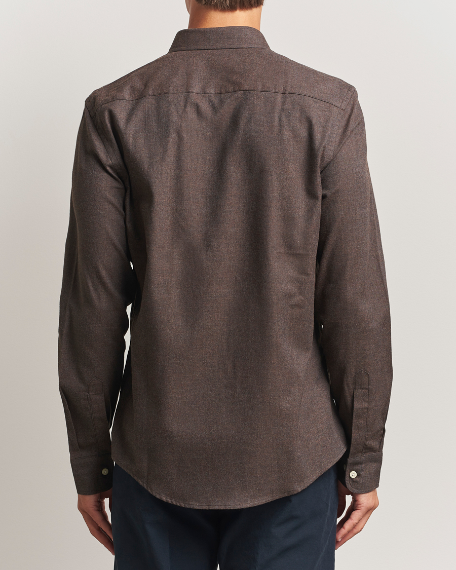 Men | Shirts | Morris | Watts Flannel Shirt Brown