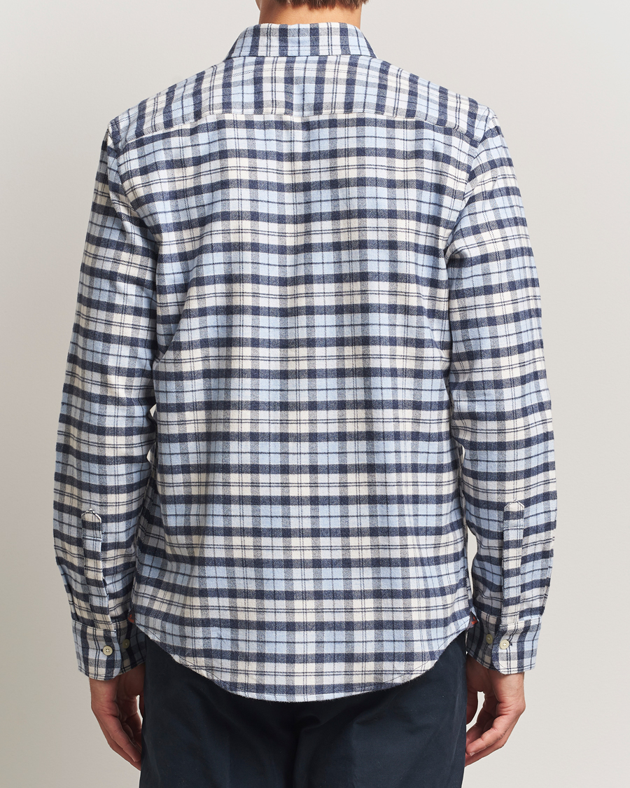 Men | Shirts | Morris | Flannel Check Shirt Light Blue