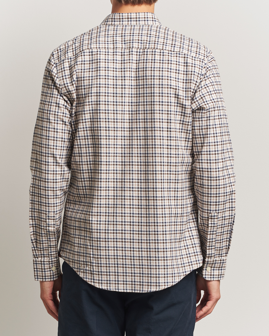 Men | Shirts | Morris | Watts Flannel Check Shirt Brown