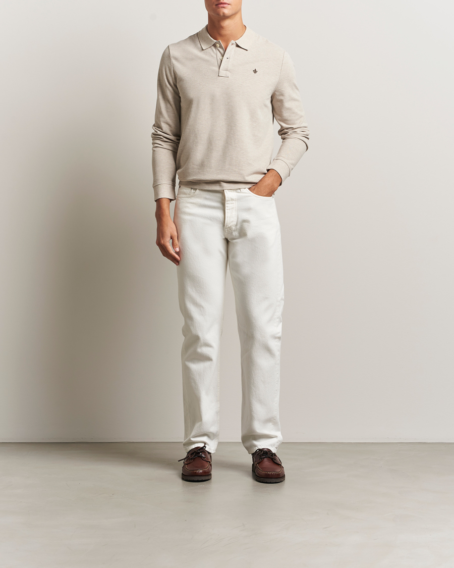 Men | Sweaters & Knitwear | Morris | Camden Long Sleeve Polo Khaki