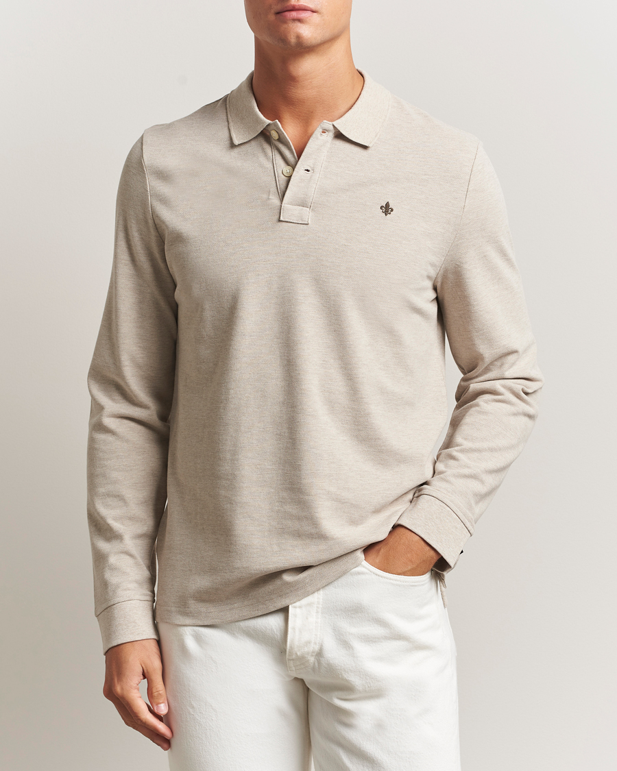 Men | Sweaters & Knitwear | Morris | Camden Long Sleeve Polo Khaki